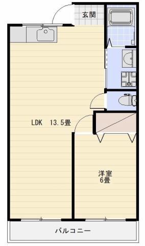 ラクス浜松北Bの間取り