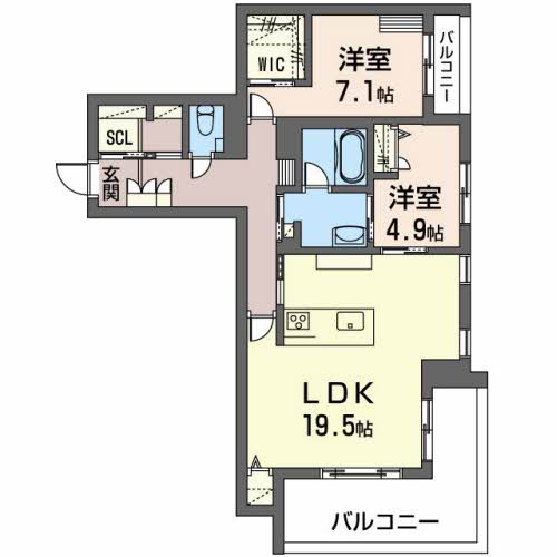 【エクラージュ泉中央の間取り】