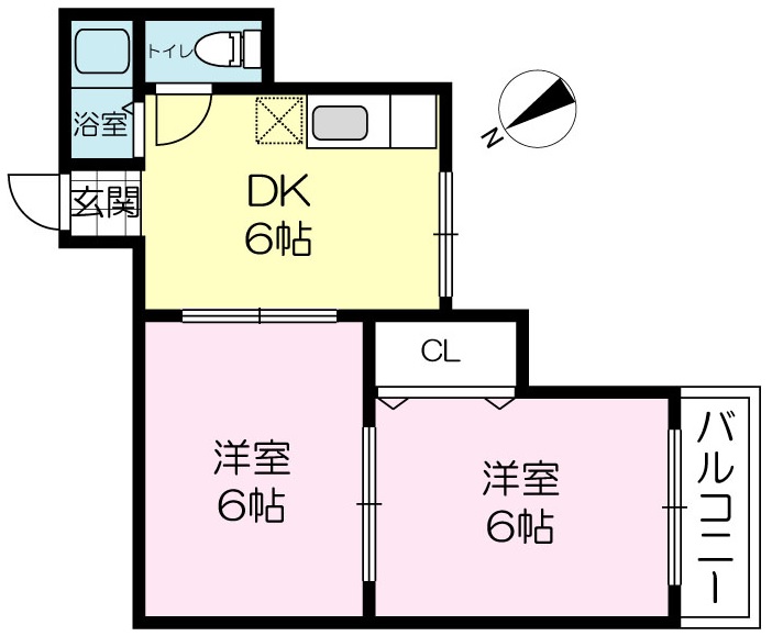 クラシス西山の間取り