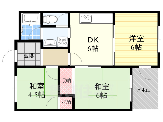 スカイハイツ曽根の間取り