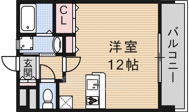 高槻市上本町のマンションの間取り