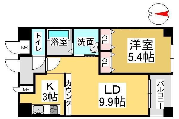 クレストシティ中井町の間取り