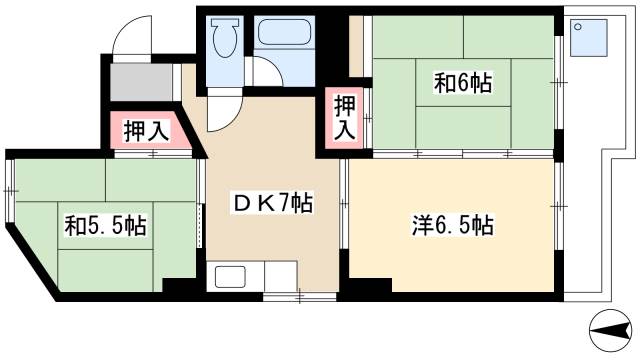 霞ヶ丘ビルの間取り