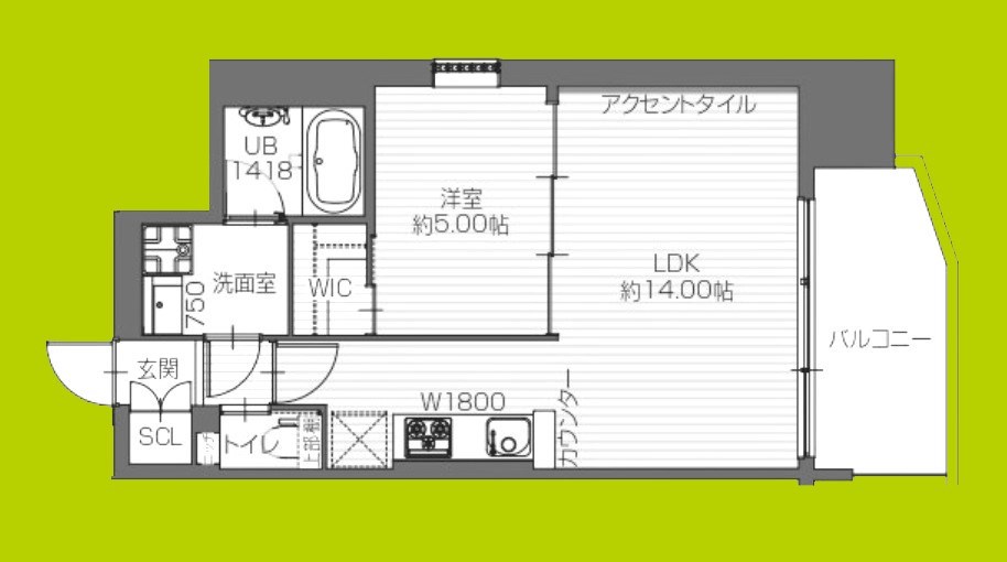 プレジオ九条の間取り