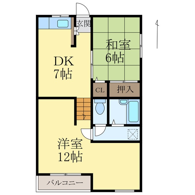 ＫアパルトマンIIの間取り