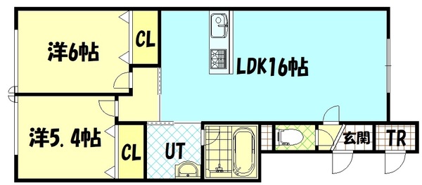 旭川市川端町三条のアパートの間取り