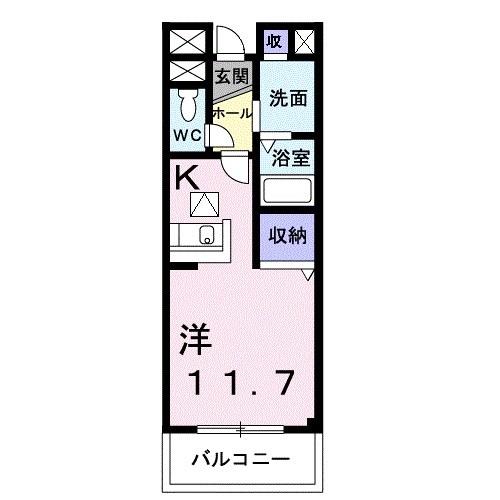 セルフィール西原の間取り