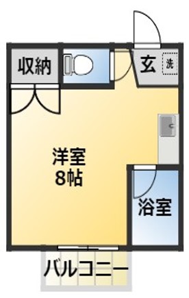 西尾市丁田町のアパートの間取り