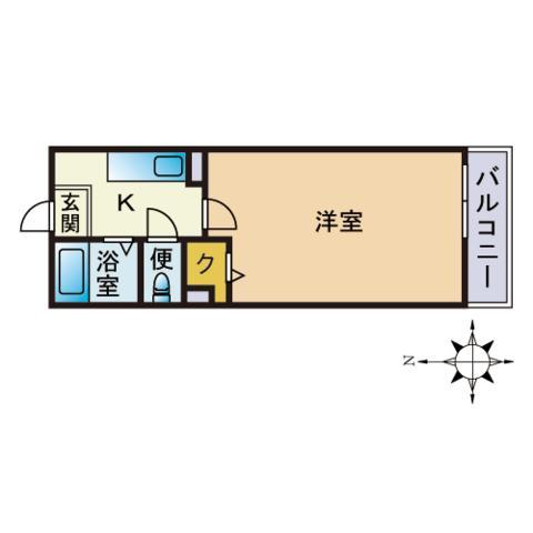 【シャルマン六本松の間取り】