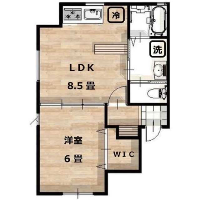 座間市相模が丘のアパートの間取り