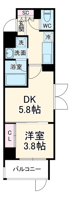 ジオエント横浜の間取り