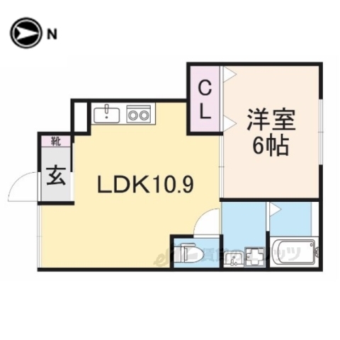 エクセルピア岩根中央の間取り