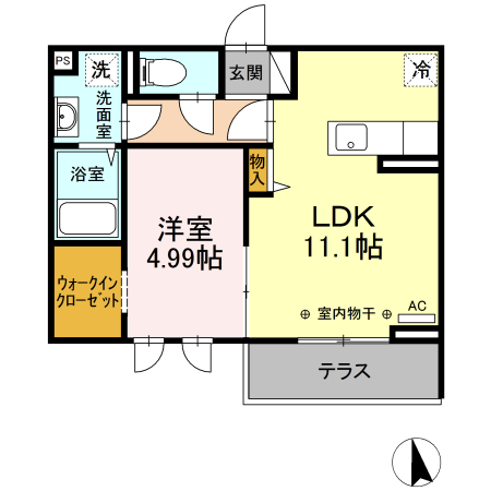 アルタフォーレ　Bの間取り