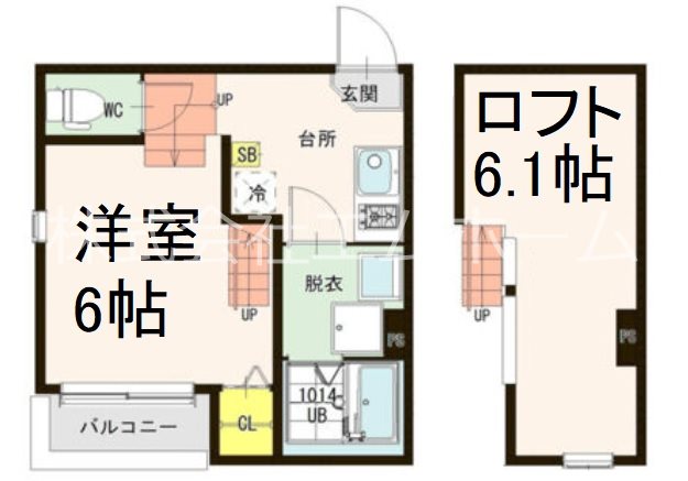 ハーモニーテラス柳田町の間取り