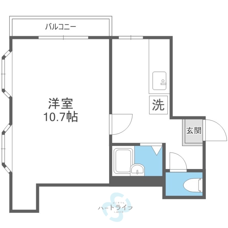 福岡市城南区鳥飼のマンションの間取り