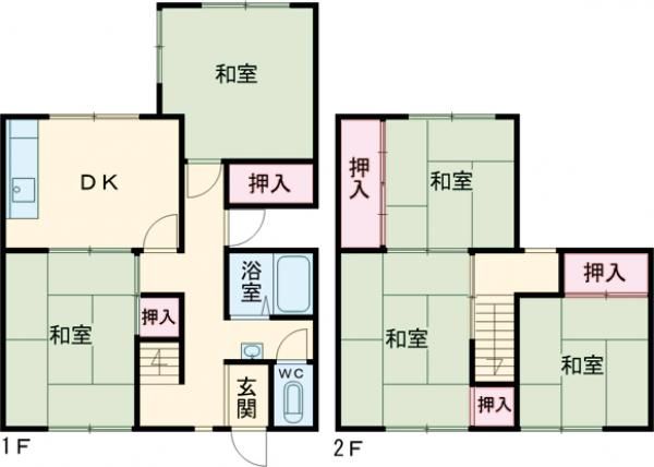 原山台テラスハウスの間取り