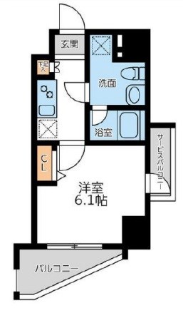 プライマル横濱平沼橋の間取り