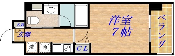 ルネフラッツ森小路駅前IIの間取り