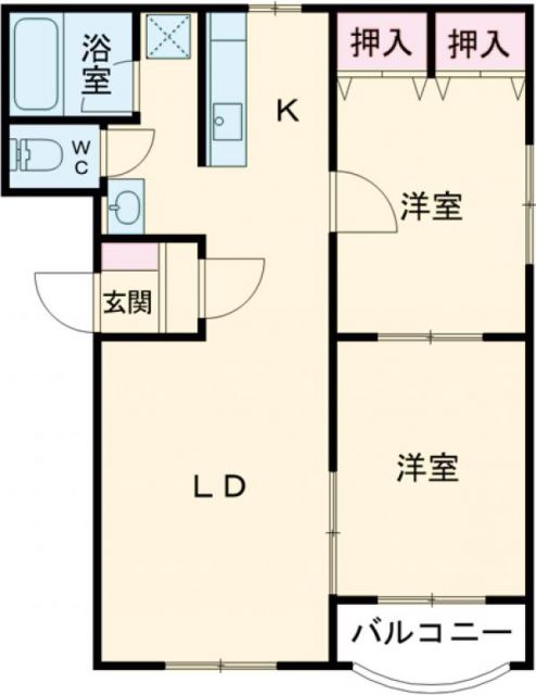 マンションビューティーの間取り