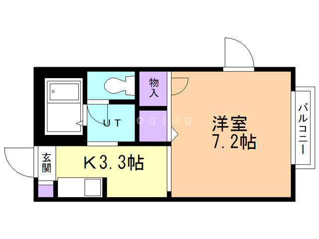 ジュネス北山Ｂの間取り