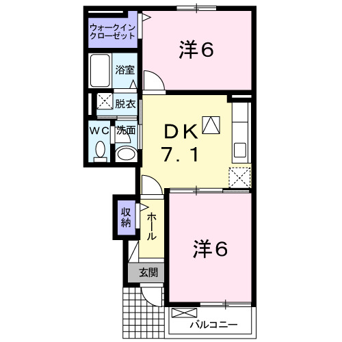 ベル　コリーヌＡの間取り