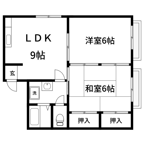 成岡マンションの間取り