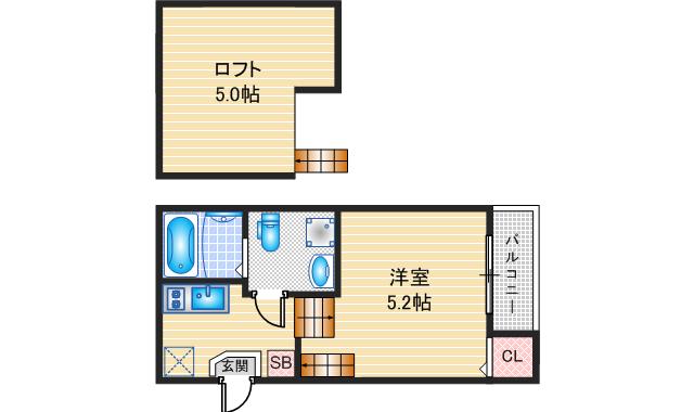 ハーモニーテラス中村町IIの間取り