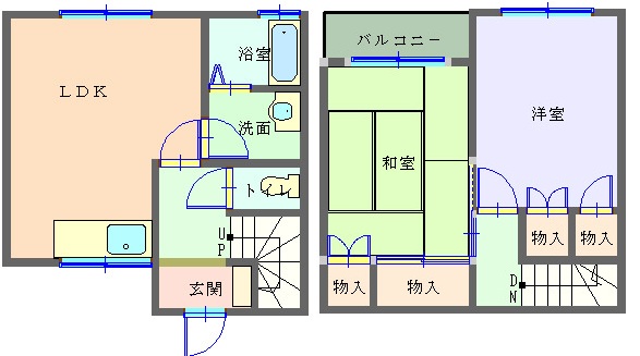 コーポナミキの間取り