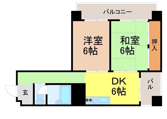 名古屋市中区上前津のマンションの間取り