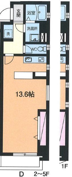 国分寺市日吉町のマンションの間取り