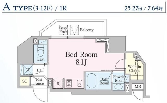 杉並区方南のマンションの間取り