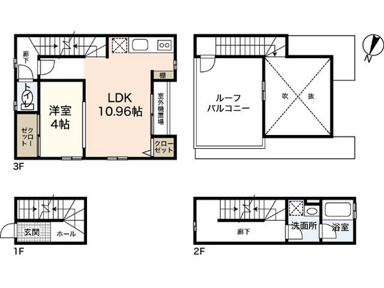 広島市南区西蟹屋のアパートの間取り