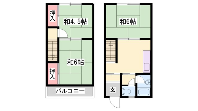 ファミーユヤノ3号棟の間取り