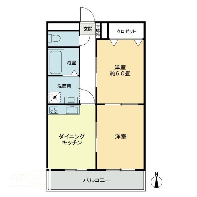 グリーンハイツ池戸・第２の間取り