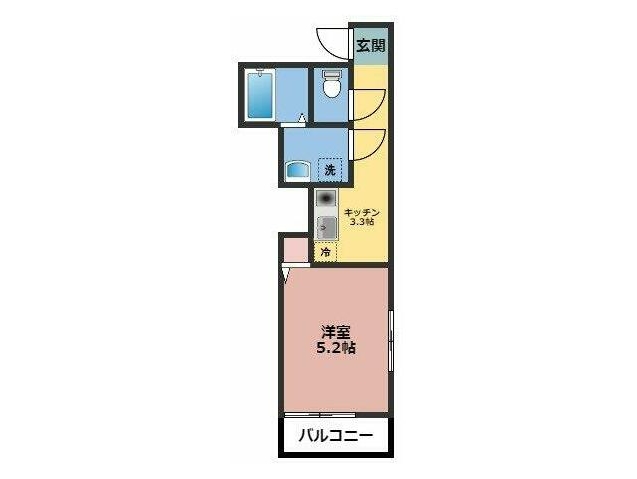 川崎市麻生区多摩美のアパートの間取り