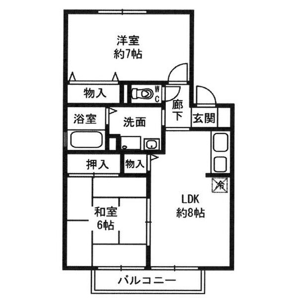 トリヴァンベール松川の間取り