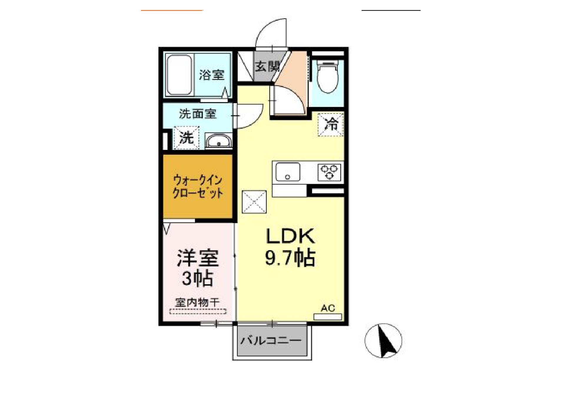 ロイジェントパ－クス富久山Ｂの間取り