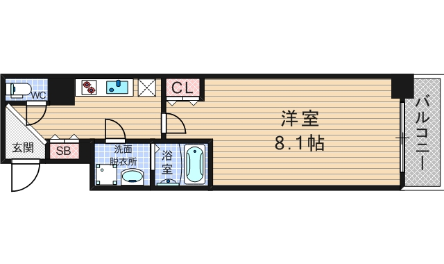 【プレサンス立売堀パークシティの間取り】