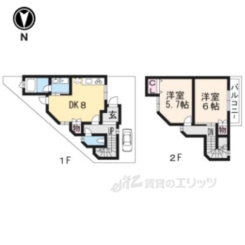 【京都市右京区西院東今田町のその他の間取り】