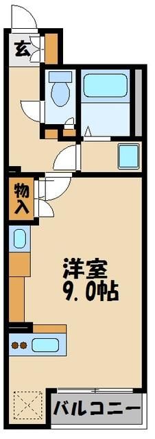 小平市栄町のアパートの間取り