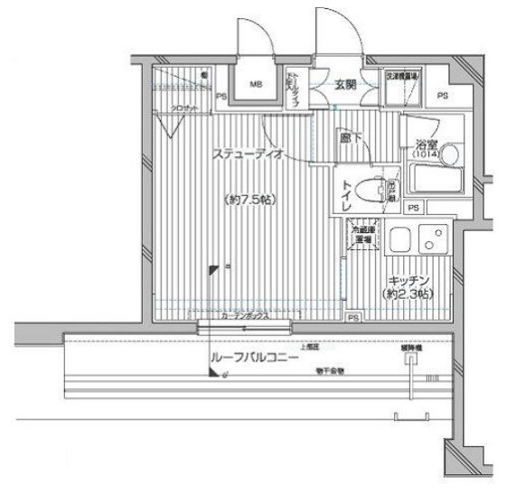 千代田区神田淡路町のマンションの間取り