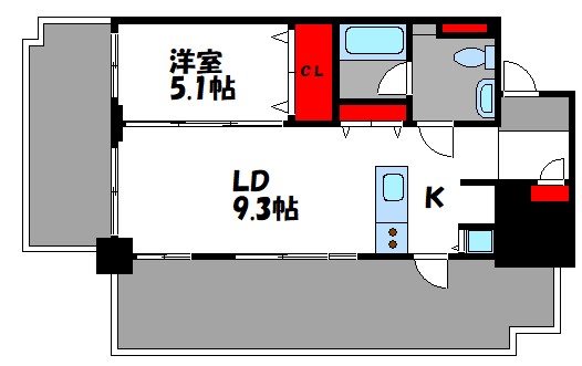 福岡市早良区祖原のマンションの間取り