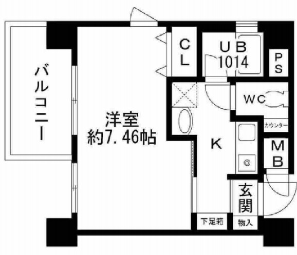 クレアートアドバンス大阪城南の間取り