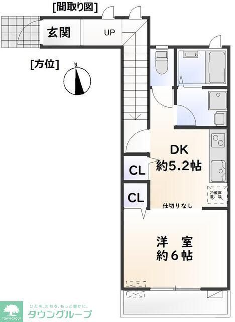 調布市深大寺北町のアパートの間取り