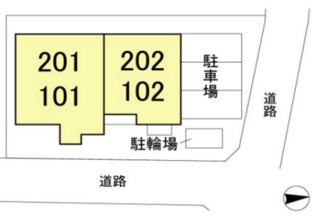 【ロイヤルヒルズＰの駐車場】