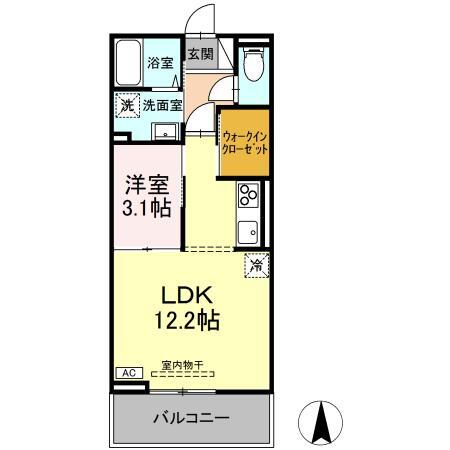 Ｄ－ｒｏｏｍ太日通の間取り