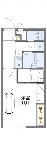 レオパレスヴァンベールの間取り