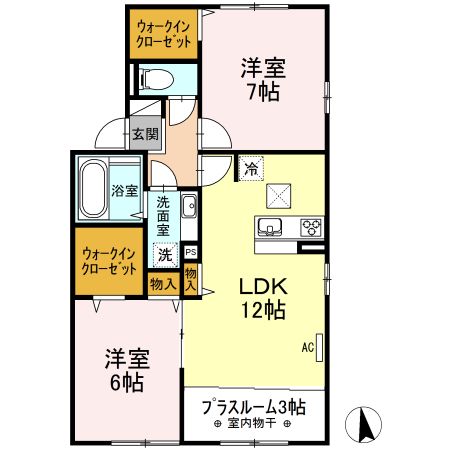 D-Room南アルプスの間取り