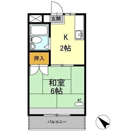 レイクグリーン三好　Ｂ棟の間取り
