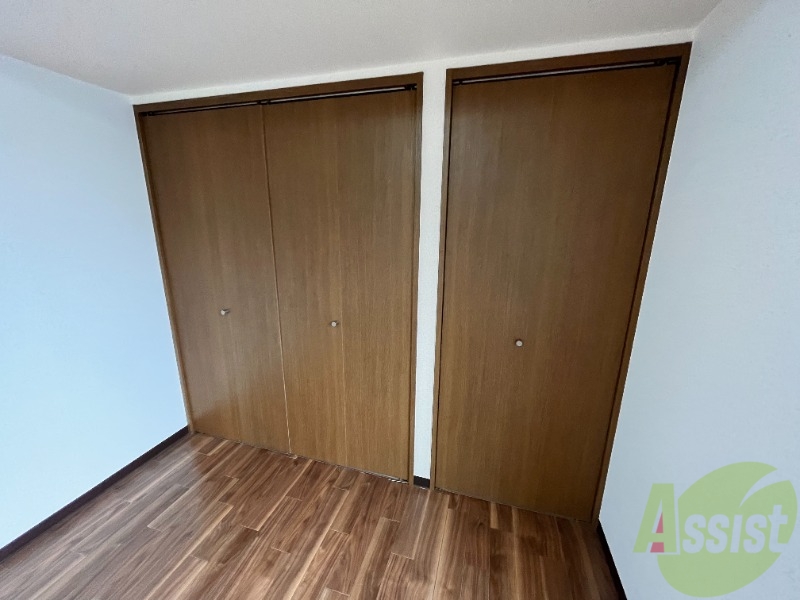 収納　クローゼット。荷物がたくさんあっても問題ないですね。